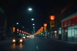 动漫《雨天不打伞的剑客》封面，雨幕中静止的剑鞘