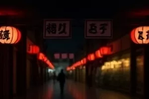 动漫《七点半的末班车》封面，站台尽头亮起的车头灯